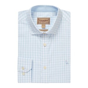 Schoffel Thorpeness Tailored Shirt 20-3126 - Powder Blue Check