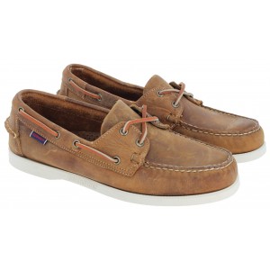 Sebago Dockside Portland 70015H0 Boat Shoes - Tan Leather