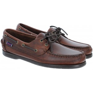 Sebago Schooner 7000GD0 Boat Shoes - Brown Gum Leather