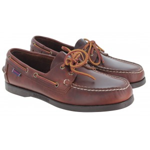 Sebago Dockside Portland Oiled Wax 70000G0 Boat Shoes - Brown Gum Leather