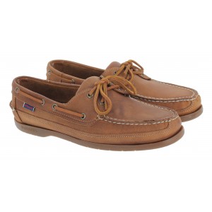 Sebago Schooner 7002JQ0 Boat Shoes - Brown Tan Leather