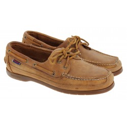 Sebago Schooner 7002JQ0 Boat Shoes - Brown Leather