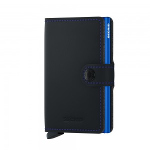 Secrid Mini Wallet Matte - Black Blue