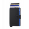Mini Wallet Matte - Black Blue