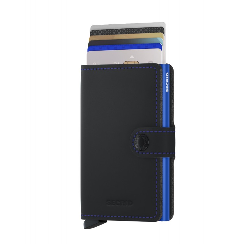 Mini Wallet Matte - Black Blue