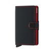 Mini Wallet Matte - Black Red