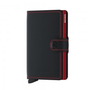 Secrid Mini Wallet Matte - Black Red