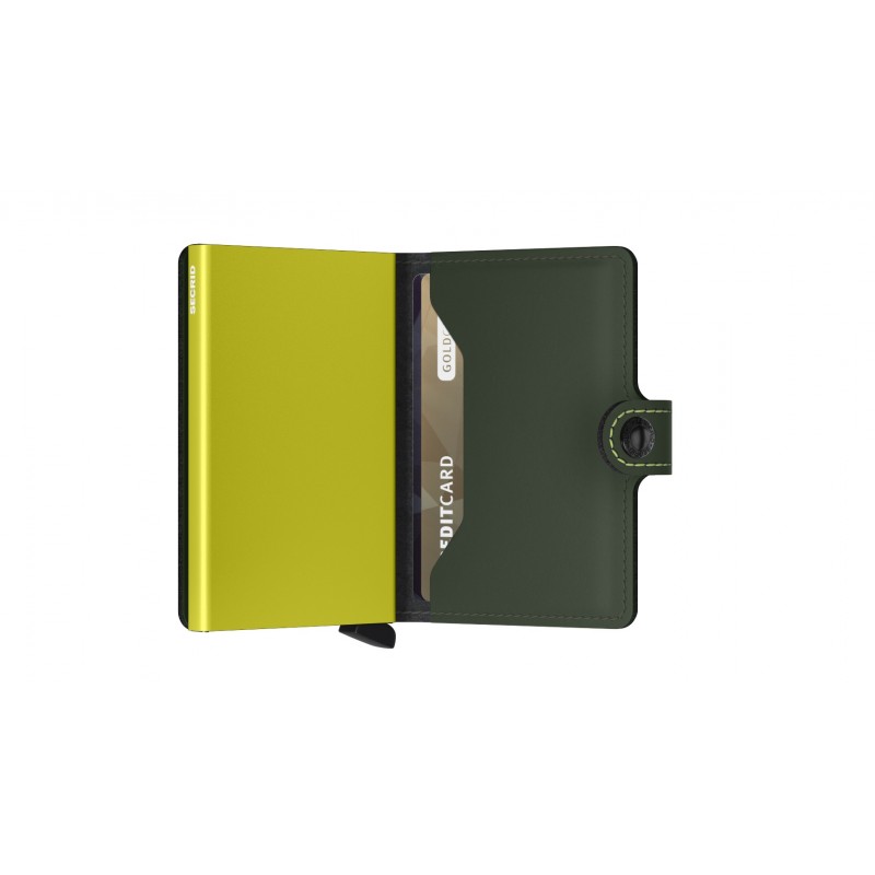 Mini Wallet Matte - Green Lime
