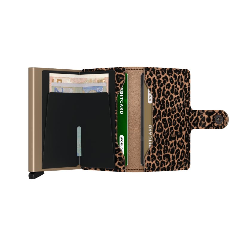 Mini Wallet Leo - Beige