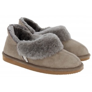 Sheperd of Sweden Karin Ankle HIgh Sheepskin Slippers - Stone