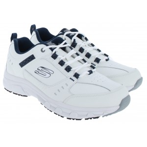 Skechers Oak Canyon Redwick 51896 Trainers - White / Navy Leather