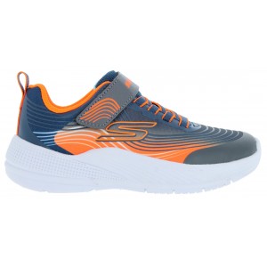 Skechers Microspec Advance 403926L Trainers - Navy / Orange 