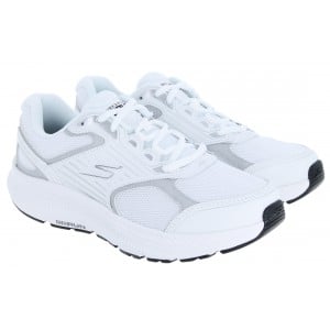 Skechers 128606 GO-RUN Consistent 2.0 Trainers - White/Silver