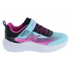 Skechers Microspec Advance 303575L Trainers - Aqua / Purple 