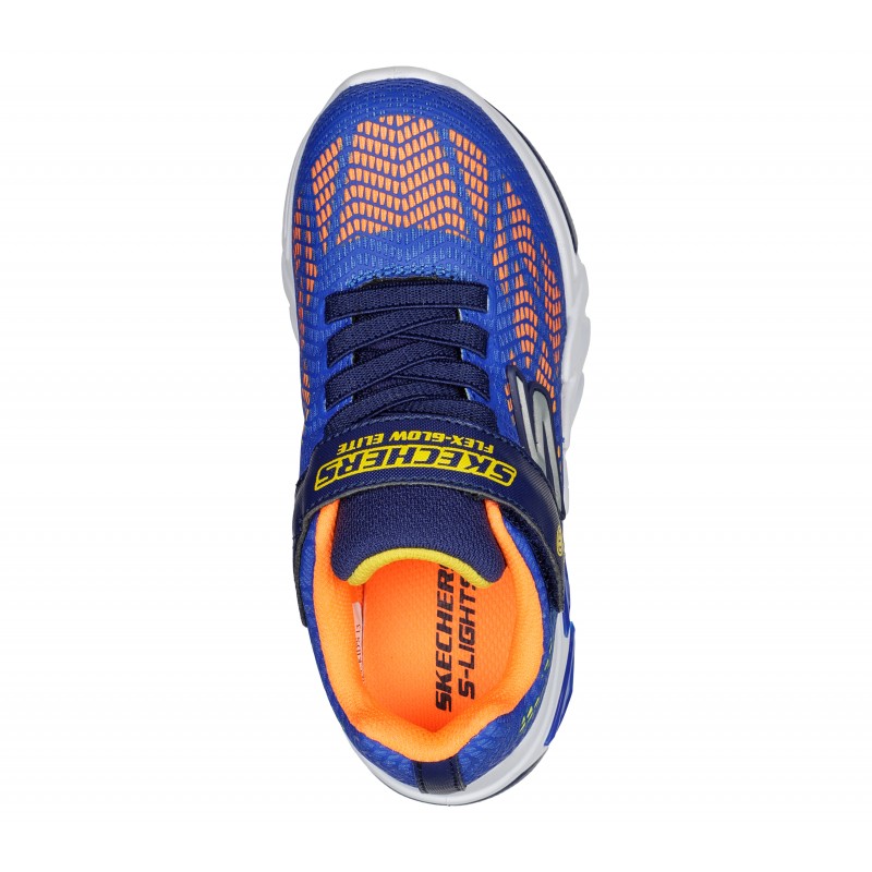 Skechers Flex Glow Elite 400137L Trainers in Royal Orange