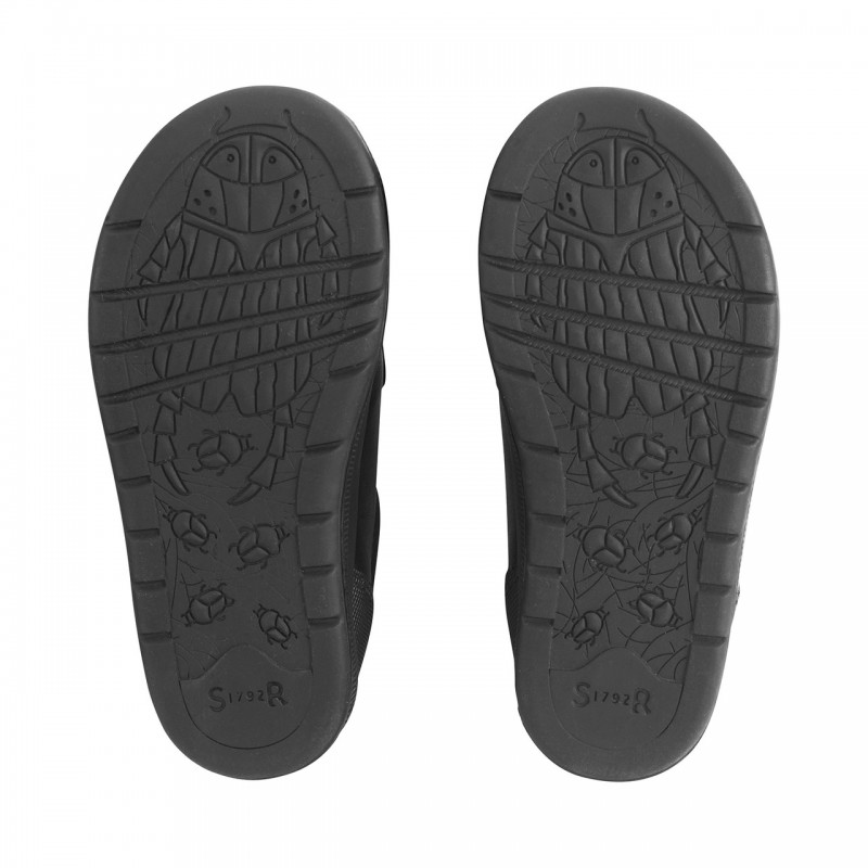 Hat-Trick School Shoes - Black Leather