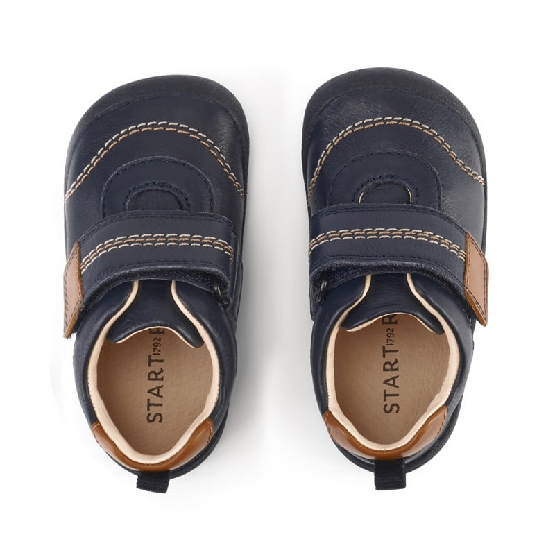 Footprint Shoes - Navy Leather