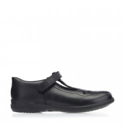 Start-Rite Poppy School Shoes - Black Leather