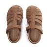 Coastal Closed Toe Sandals - Tan Leather