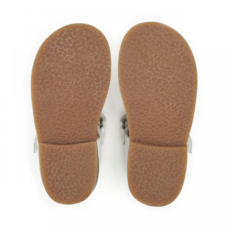 Coastal Closed Toe Sandals - White Leather