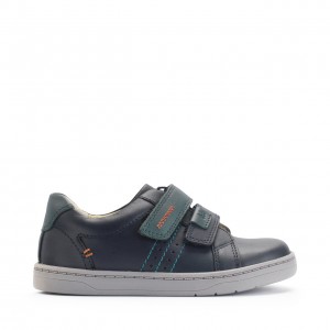 Start-Rite Explore Shoes - Navy and Teal Leather Start-Rite Explore Shoes - Navy and Teal Leather