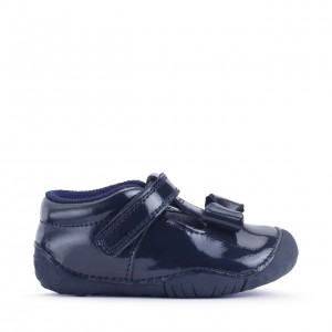 Start-Rite Wiggle Shoes - Navy Patent Leather