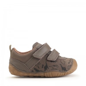 Start-Rite Roar Shoes - Taupe Dino Nubuck /Leather Start-Rite Roar Shoes - Taupe Dino Nubuck /Leather