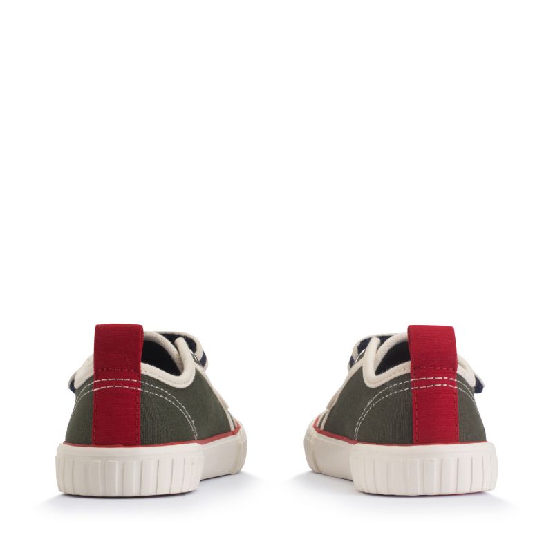 Tide Canvas Shoes - Khaki / Navy