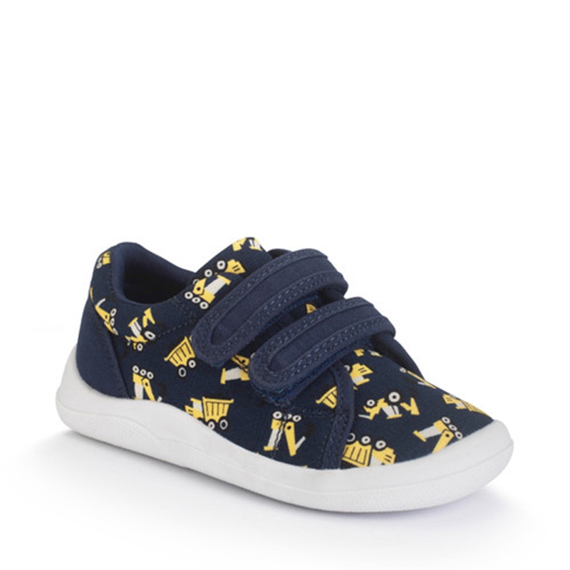 Wriggles Canvas Shoes - Navy Digger Print