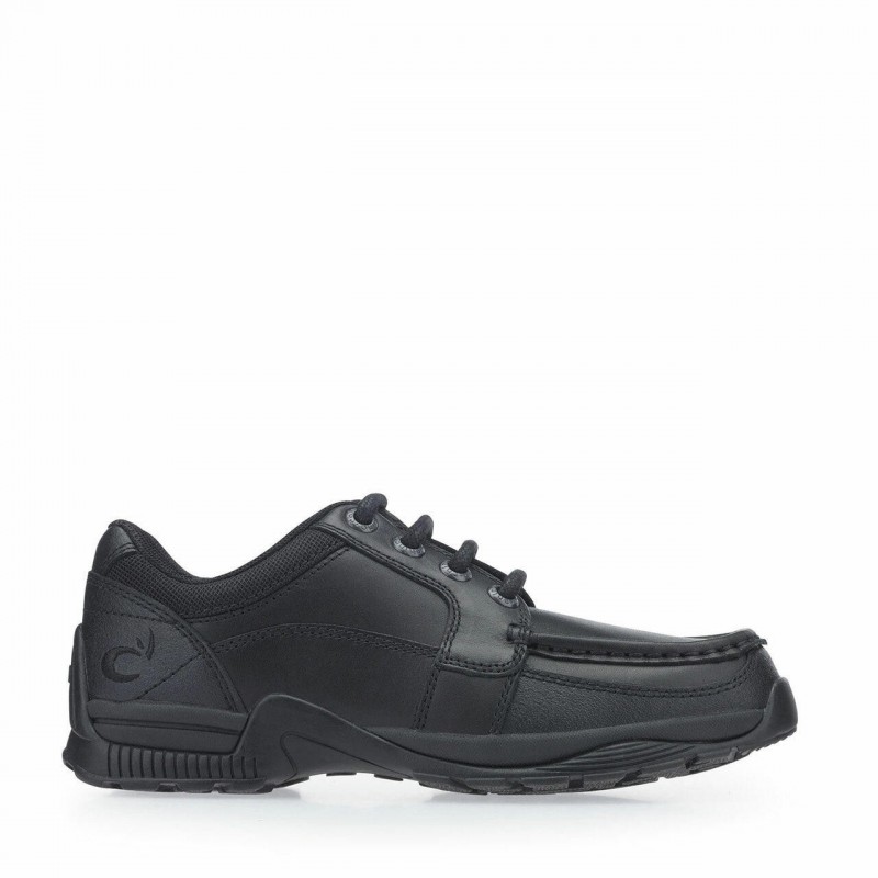 Dylan School Shoes - Black Leather
