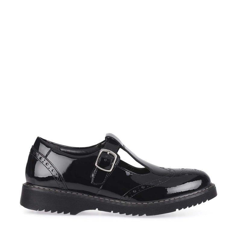 Angry Angels Imagine School Shoes - Black Patent