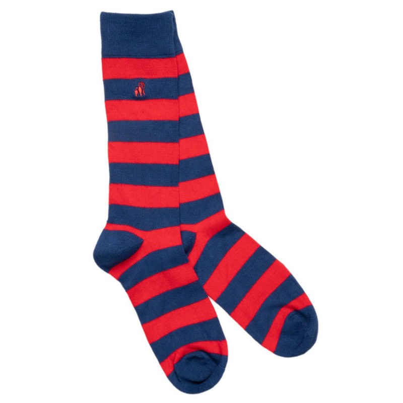 Striped Socks - Classic Red