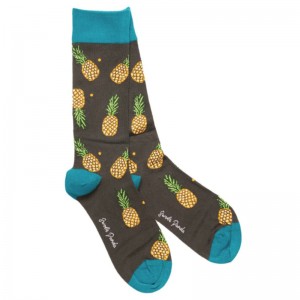 Swole Panda Pineapple Bamboo Socks - Green