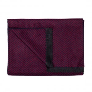 Swole Panda Herringbone Scarf - Red