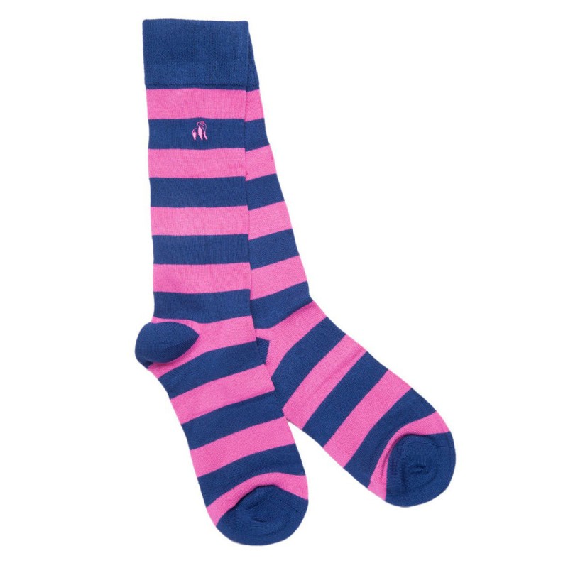 Striped Socks  - Rich Pink