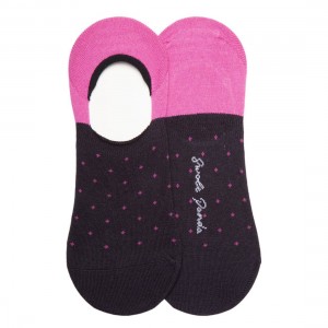 Swole Panda Spotted No-Show Socks - Pink