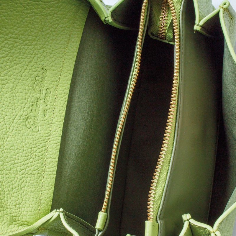 Golden Boot Alba Shoulder Bag - Green Leather
