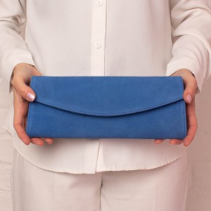 Golden Boot C-53 Clutch Bag - Saphir Suede Golden Boot C-53 Clutch Bag - Saphir Suede