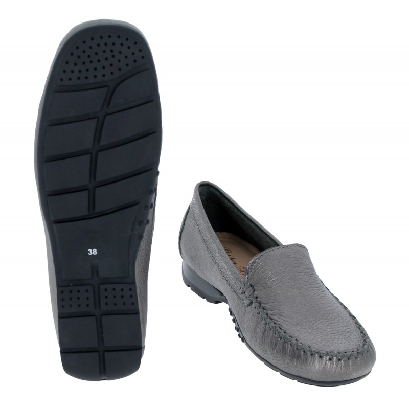 Golden Boot Sunday 40539 Loafers - Pewter Leather