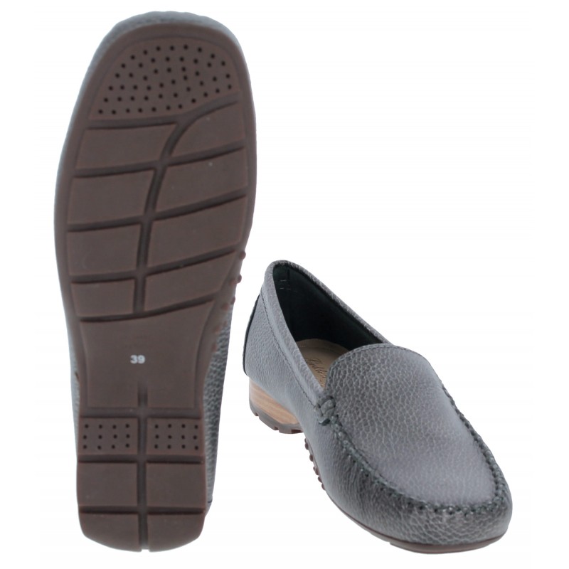 Golden Boot 40539 Loafers - Pewter Leather