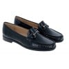 Golden Boot Donella 16657 Loafers - Black Leather