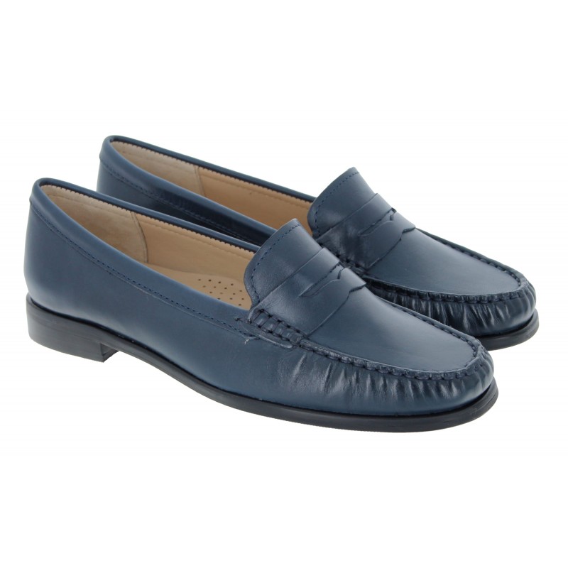 Golden Boot Donella 16508 Loafers  - Blue Leather