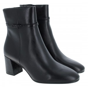 Tamaris 25336 Heeled Ankle Boots - Black Leather