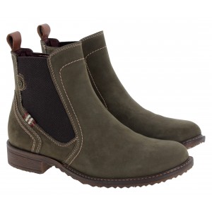 Tamaris 25821 Ankle Boots - Green Suede