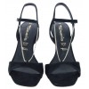 Loriana 28004 High Heel Sandals - Black Leather