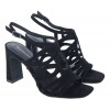 Loriana 3 28391 High Heel Sandals - Black Textile