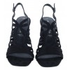 Loriana 3 28391 High Heel Sandals - Black Textile