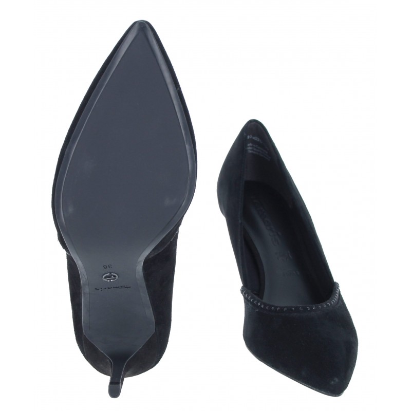 Juliana 22401 Court Shoes - Black Suede
