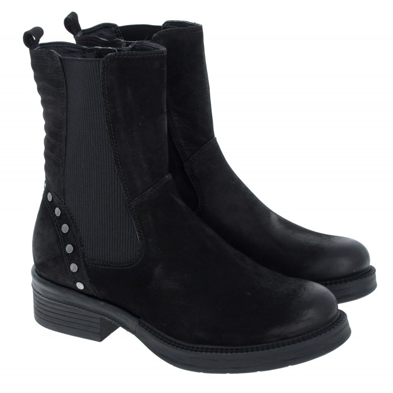 Falcon 25428 Ankle Boots - Black Leather