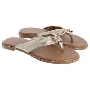 Tamaris 27126 Toe-Post Sandals - Gold Leather